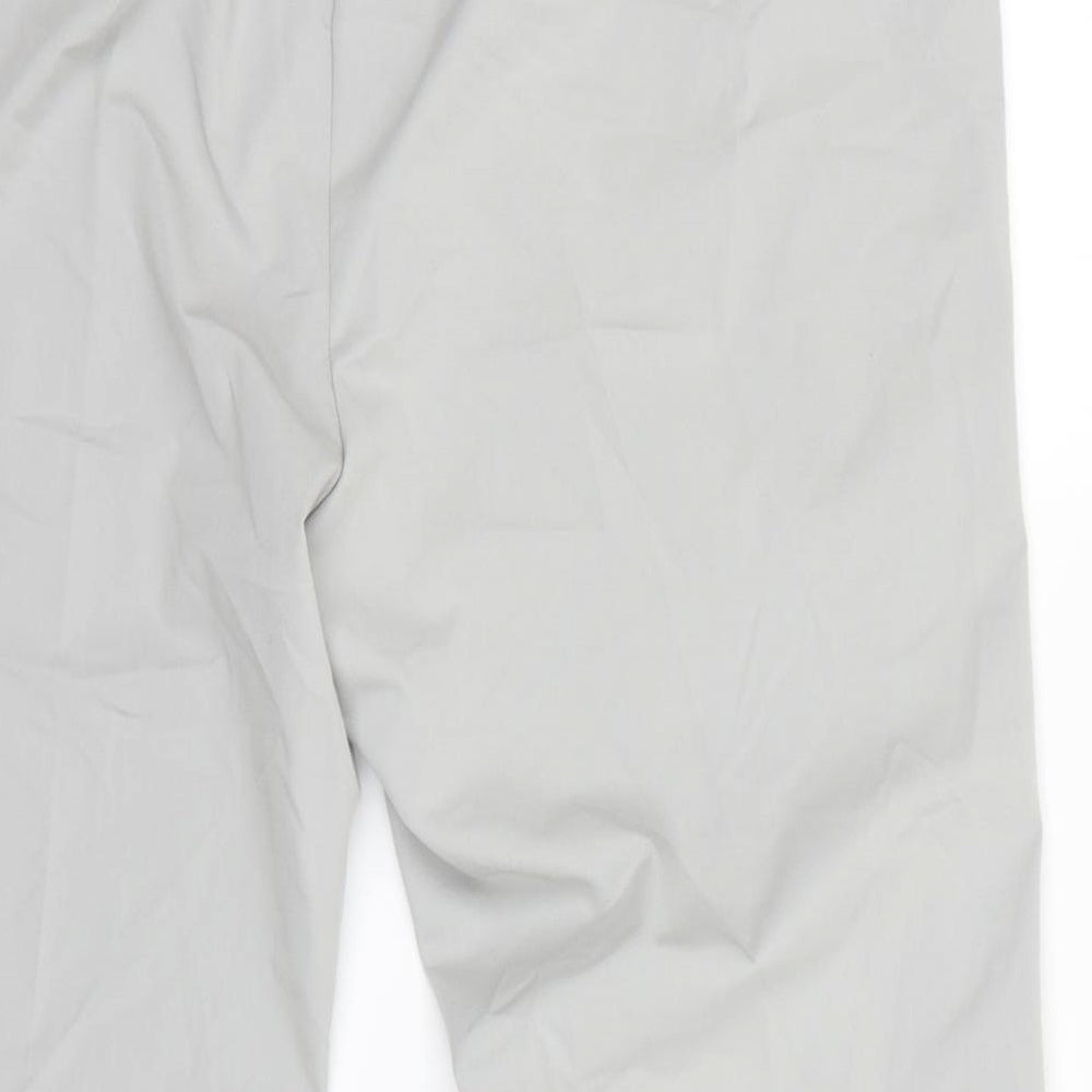 Brand and care label for Capsule women’s grey dress pants trousers, size UK 22, 27-inch leg