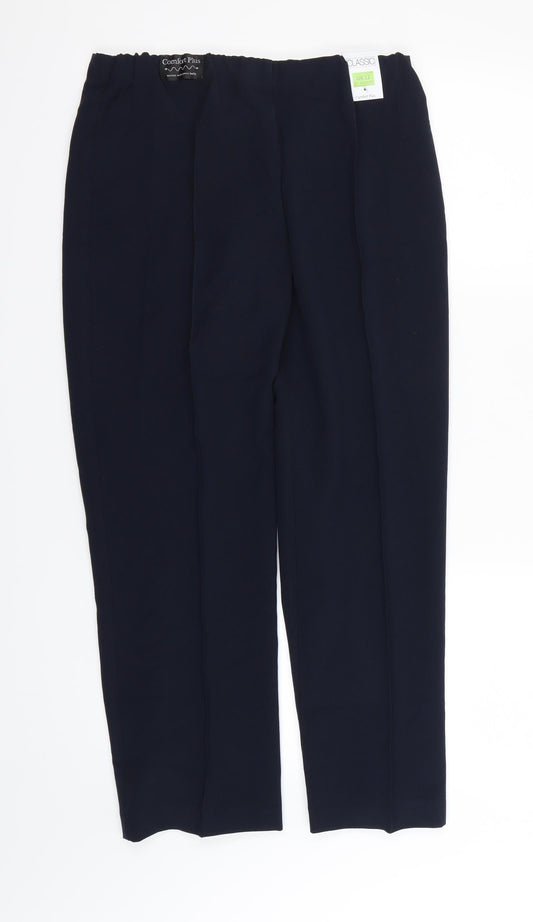Classic Womens Blue Dress Pants Trousers Size 12 L27 in