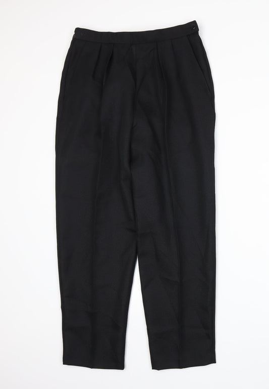 Slimtru Womens Black Trousers Size 12 L27 in