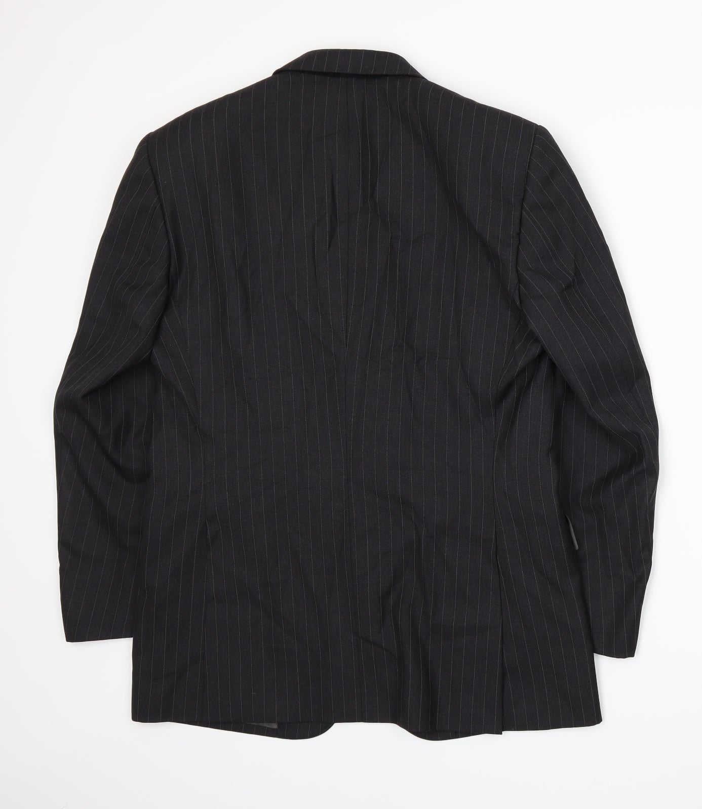 JAG Mens Grey Striped Jacket Suit Jacket Size L