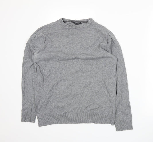 Cedar Wood State Mens Grey Knit Pullover Jumper Size M