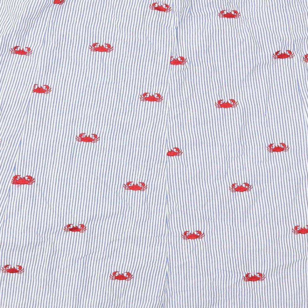 Haystacks Womens Black Striped A-Line Skirt Size M