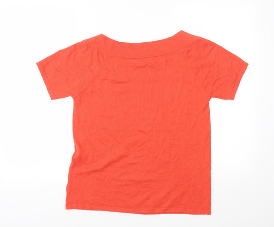 NEXT Womens Orange Knit Pullover Jumper Size 12