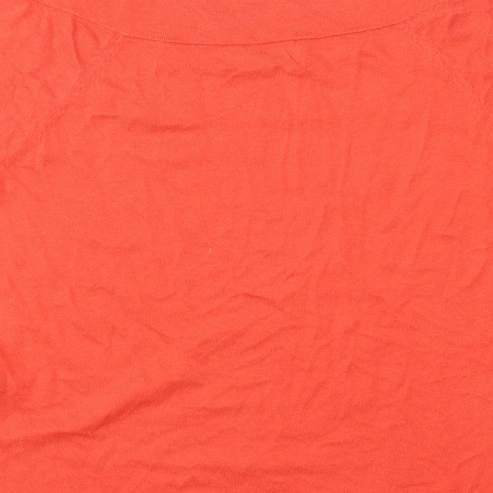 NEXT Womens Orange Knit Pullover Jumper Size 12