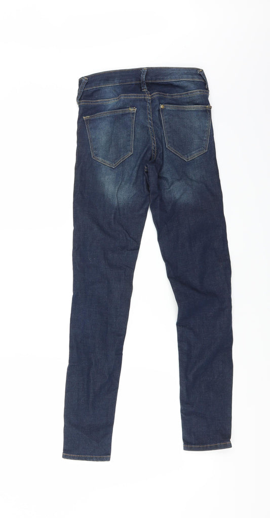 H&M Womens Blue Skinny Jeans Size 26 in L28 in