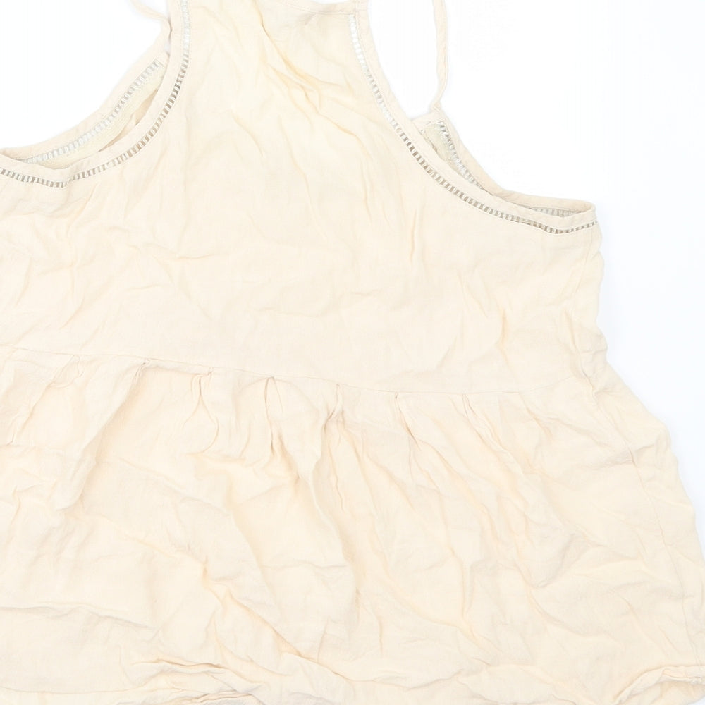 FOREVER 21 Womens Beige Camisole Blouse Size M