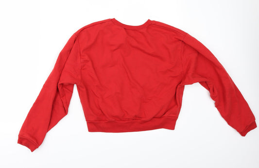 Candy Couture Girls Red Pullover Sweatshirt Size 13 Years