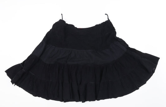 Preworn Womens Black A-Line Skirt Size 14