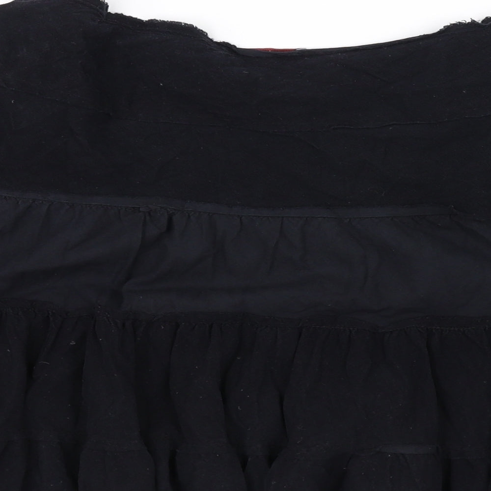 Preworn Womens Black A-Line Skirt Size 14
