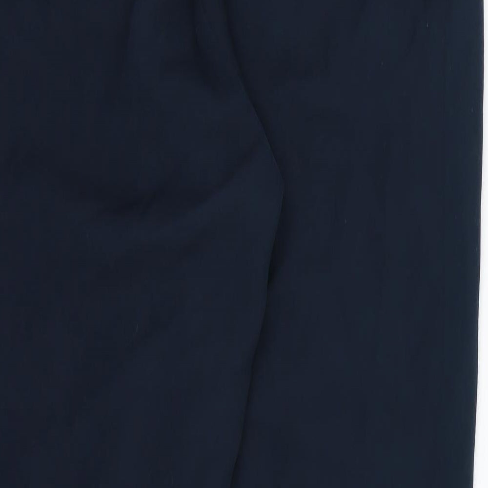 Brand and care label for Ann Taylor women’s green rayon trousers, size UK 10, 27-inch leg