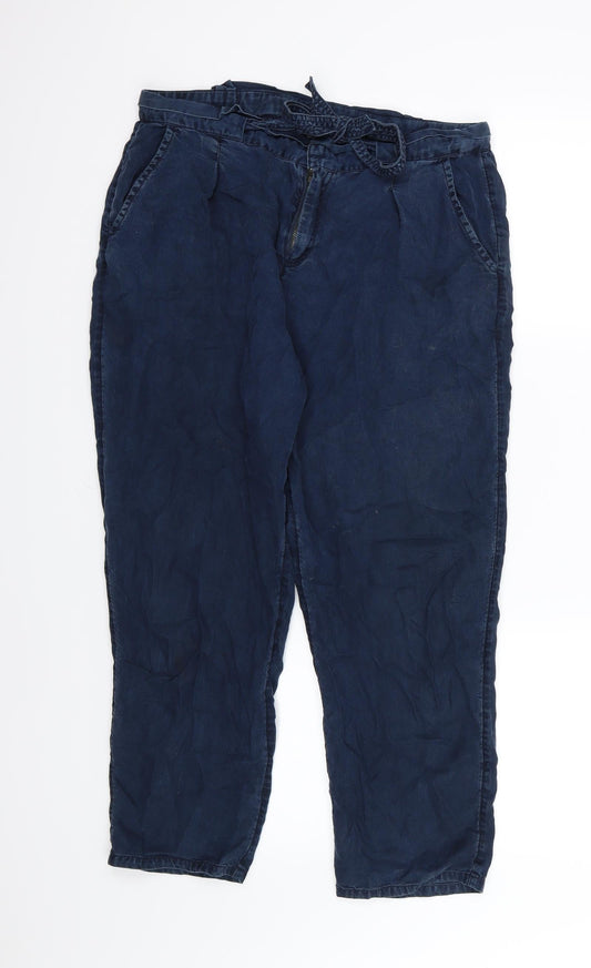 Additional front view of Jeanswear women’s blue denim straight jeans, size UK 12, 24-inch leg