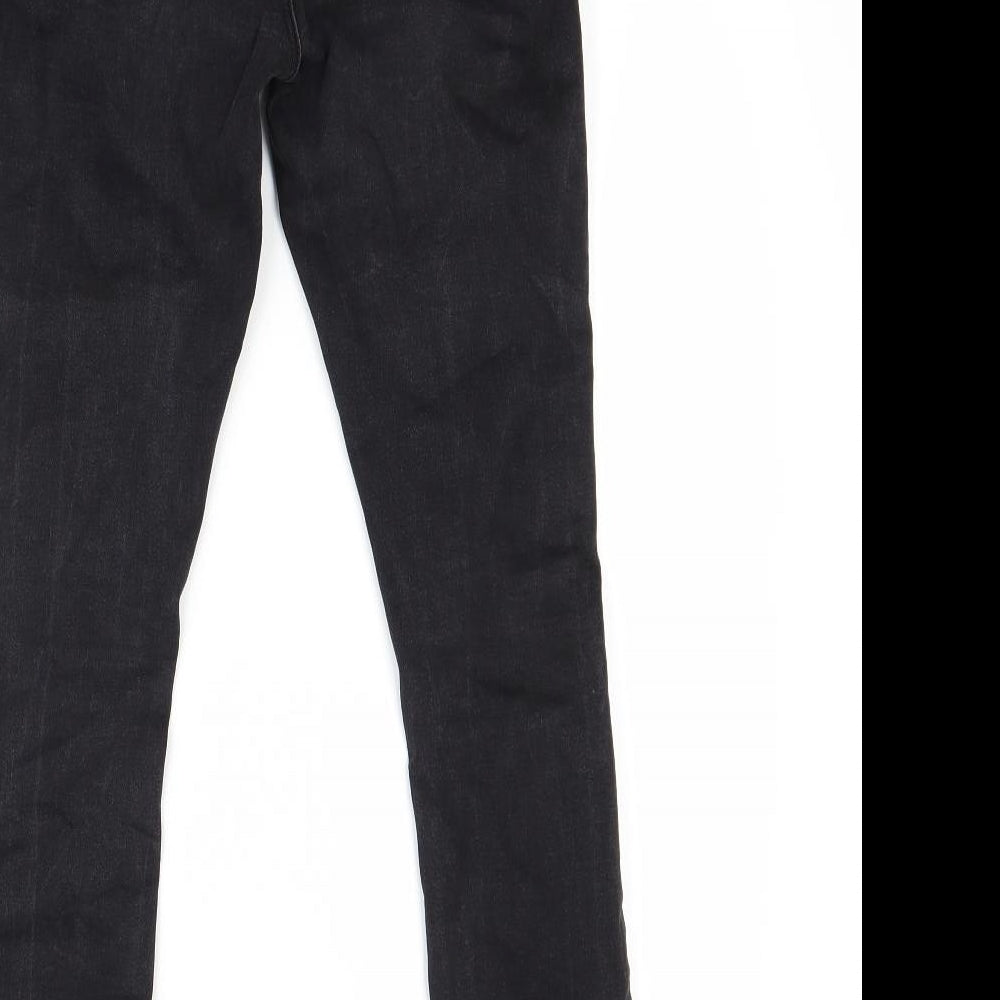 Primark Womens Black Denim Skinny Jeans Size 6 L27 in