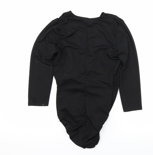 River Island Womens Black Bodysuit One-Piece Size 10