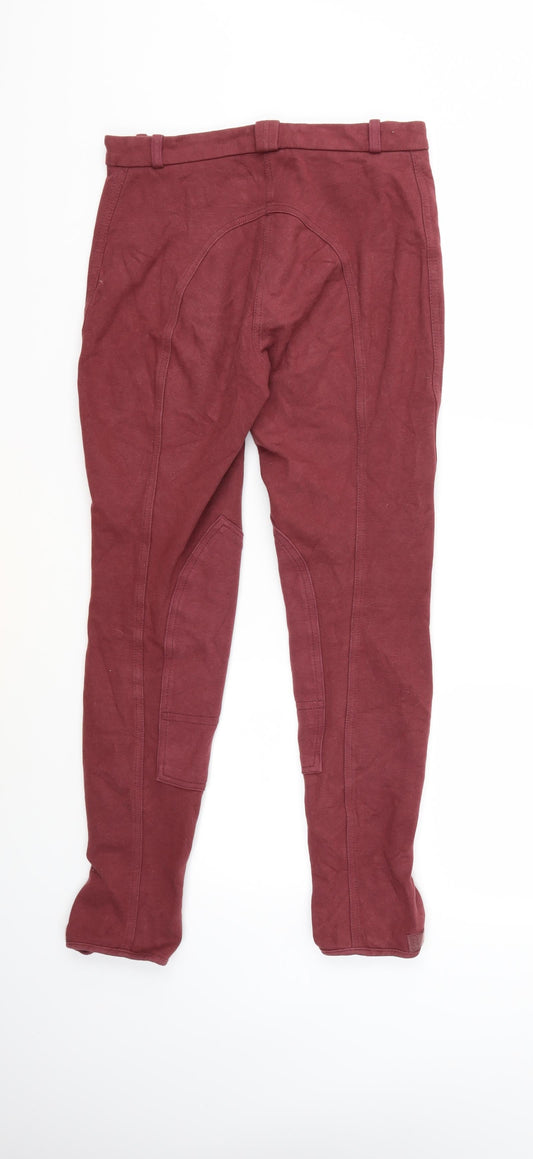 Preworn Womens Red Trousers Size 30 in L26 in