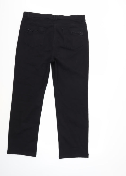 Per Una Womens Black Denim Skinny Jeans Size 36 in L29 in