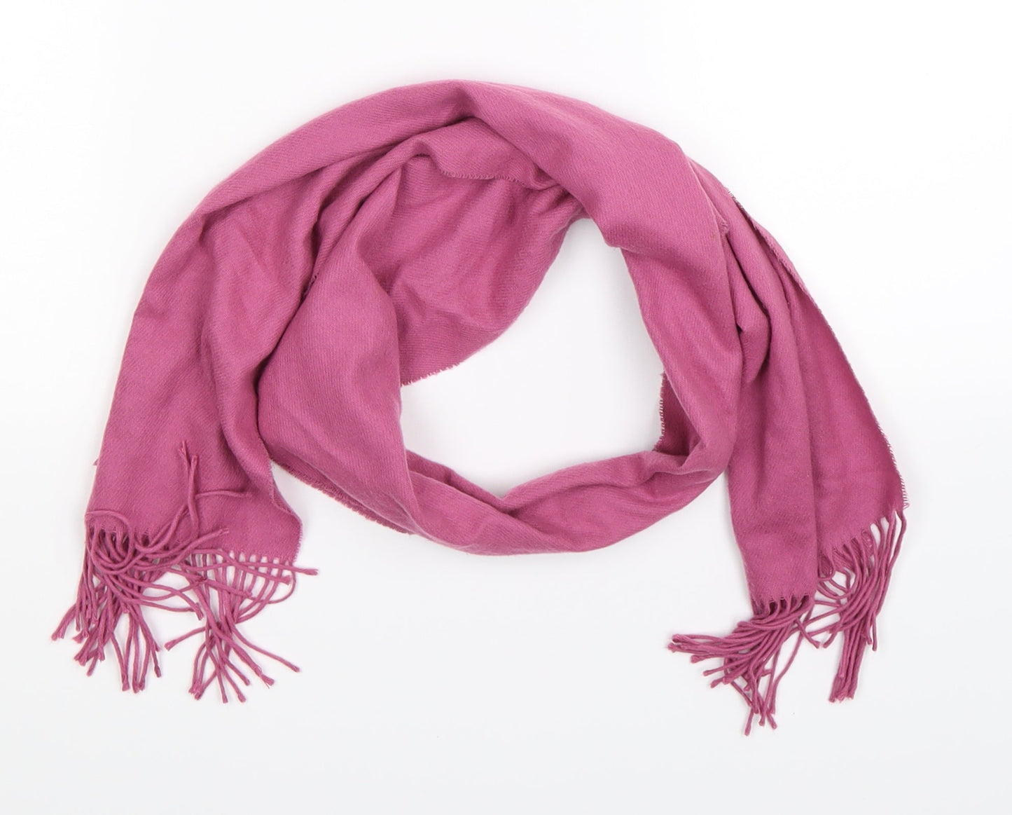 Preworn Womens Pink Knit Scarf
