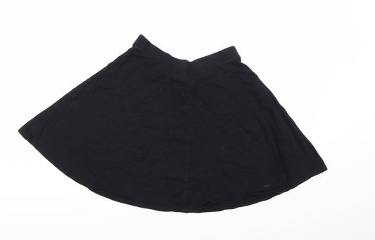 FOREVER 21 Womens Black Skater Skirt Size S