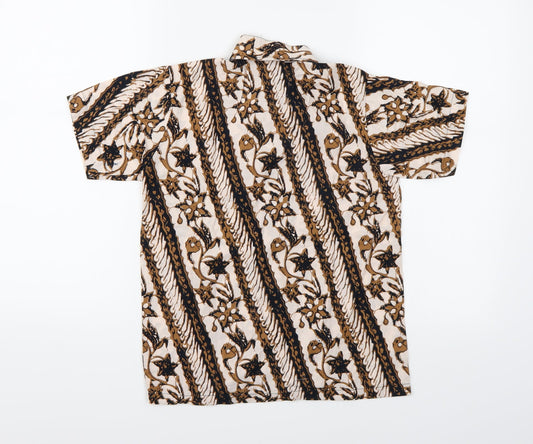 H.A.P Boys Multicoloured Floral Basic Button-Up Size M
