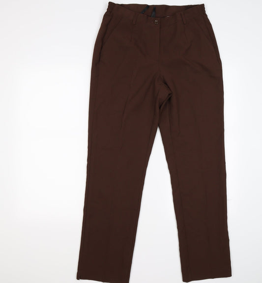 BONN Womens Brown Trousers Size 14 L28 in