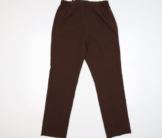 BONN Womens Brown Trousers Size 14 L28 in