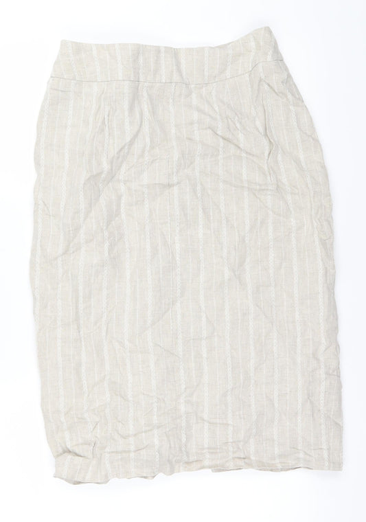 minuet Womens Brown A-Line Skirt Size 14