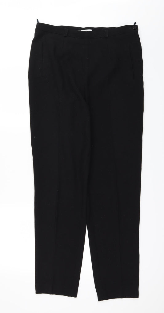 classicwoman Womens Black Trousers Size 14 L31 in