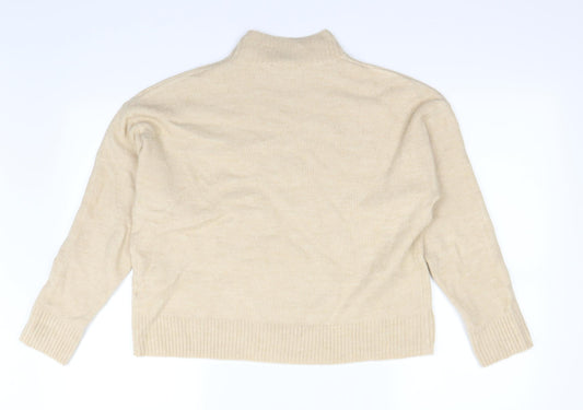 New Look Womens Beige Pullover Jumper Size M