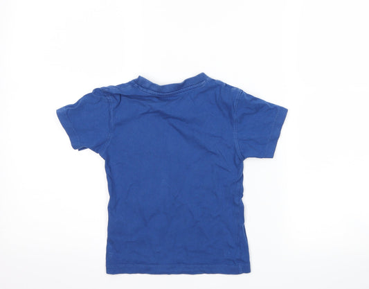 Mountain Life Boys Blue Basic T-Shirt Size 2-3 Years - sea life