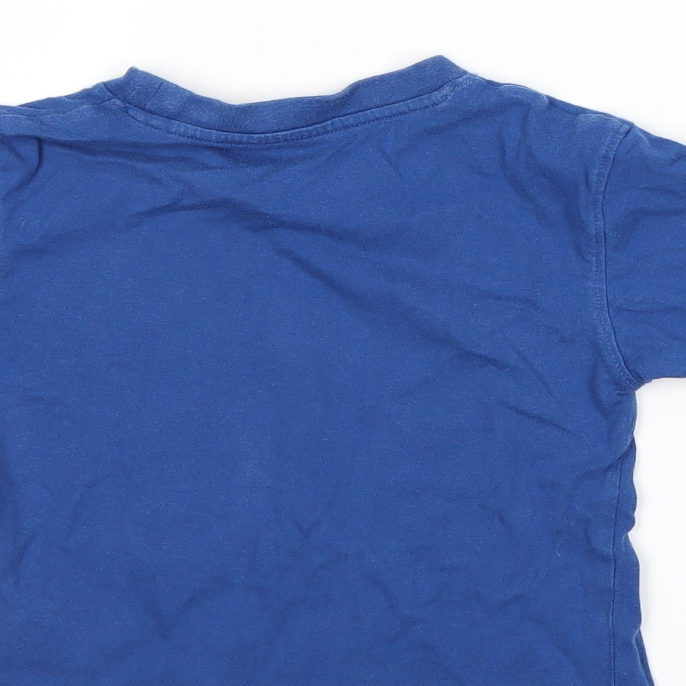 Mountain Life Boys Blue Basic T-Shirt Size 2-3 Years - sea life