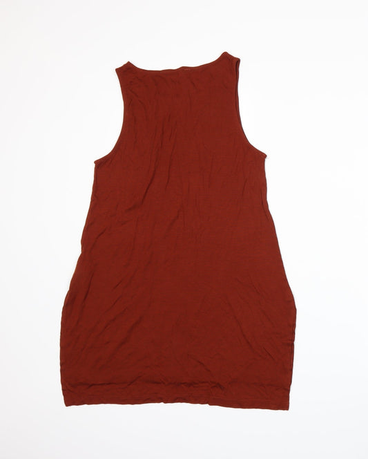 Stradivarius Womens Orange Basic Tank Size M