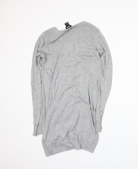 H&M Womens Grey Knit Cardigan Jumper Size S
