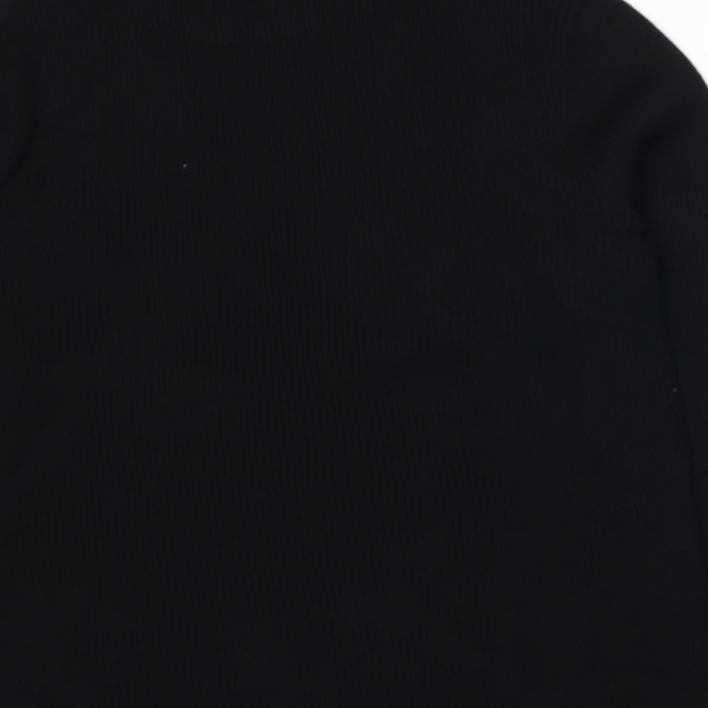 Brand and care label for Afibel women’s black knit jumper, size UK 14