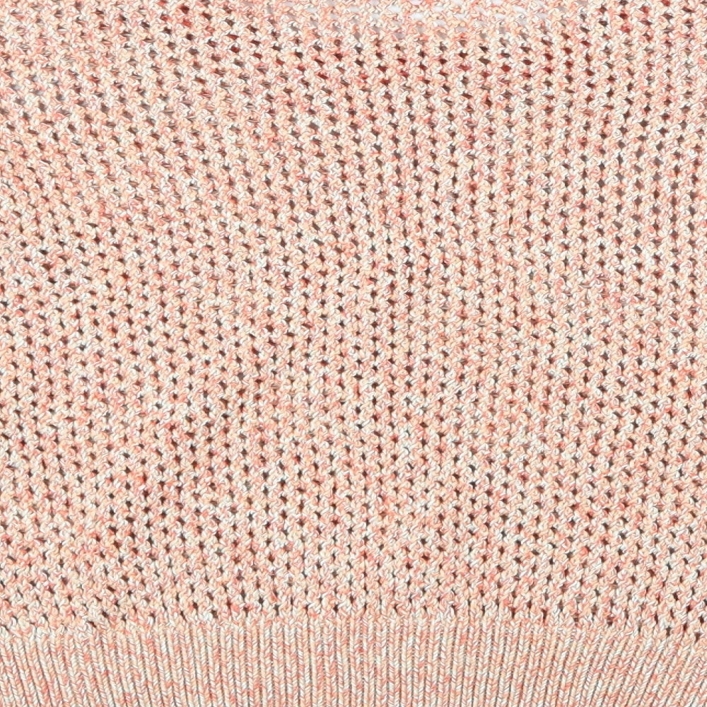 Brand and care label for Per Una women’s pink knit jumper, size UK 12
