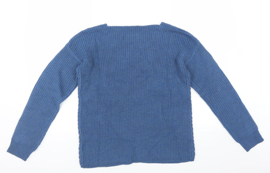 Avenue Womens Blue Pullover Jumper Size 12