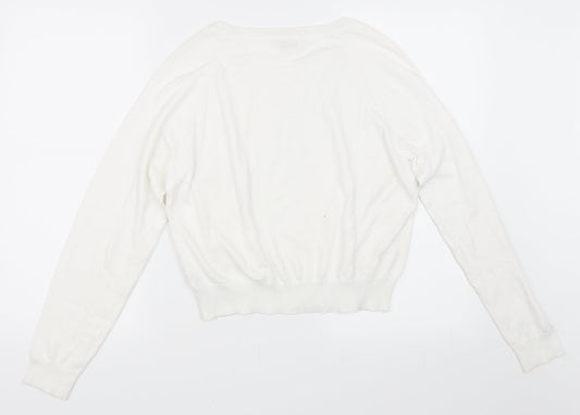 Miss Selfridge Womens Ivory Pullover Jumper Size 14
