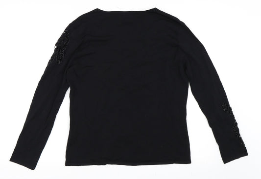 Sky Designs Womens Black Pullover Jumper Size M