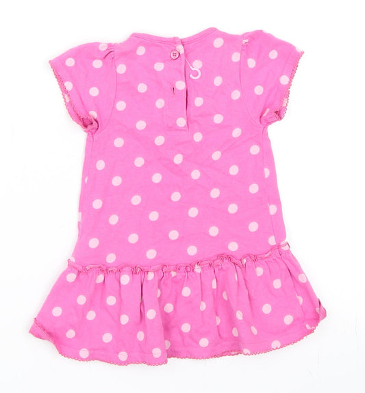 Marks and Spencer Girls Pink Shift Size 3-6 Months