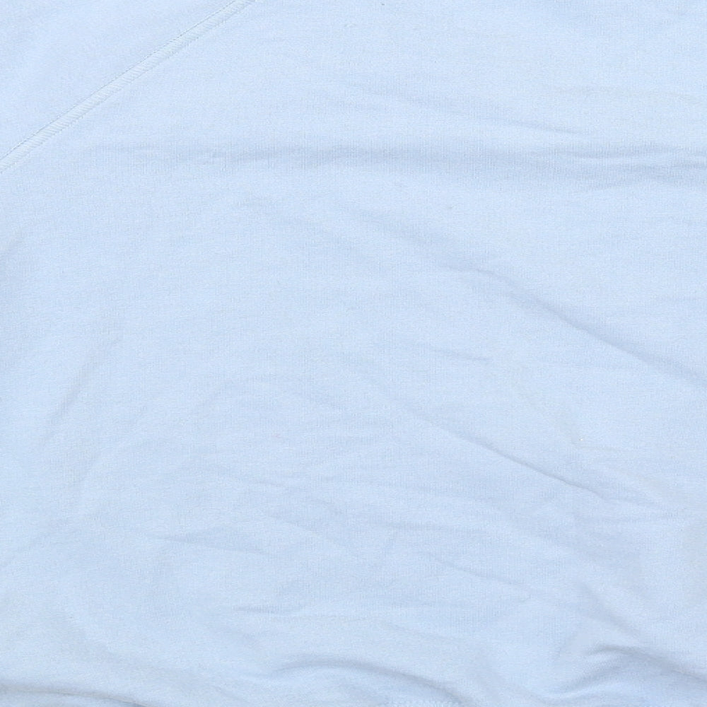 Brand and care label for Next girls’ blue jumper, size 16, years