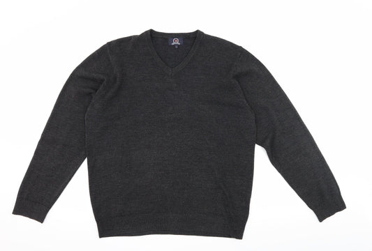 Hutson Harbour Mens Grey Knit Pullover Jumper Size L