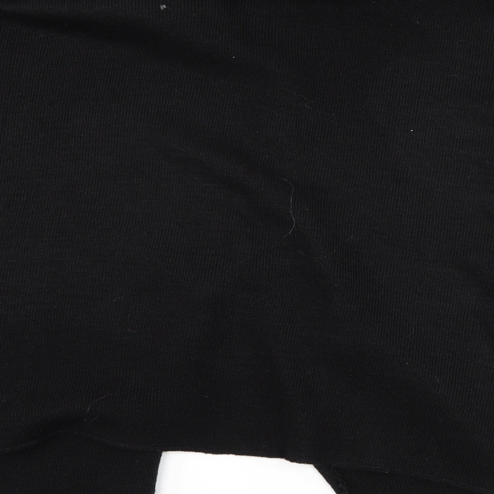 Brand and care label for Classics women’s black knit cardigan jumper one size