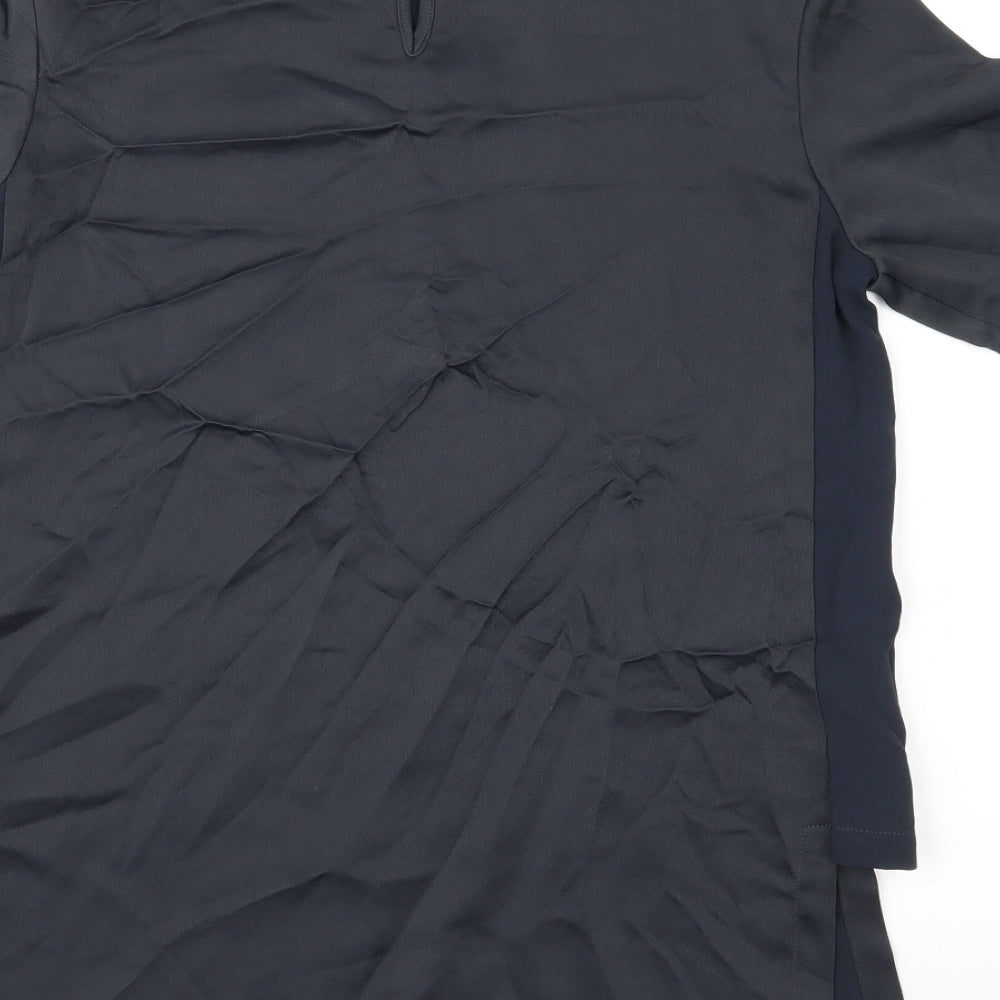 H&M Womens Blue Basic Blouse Size 8
