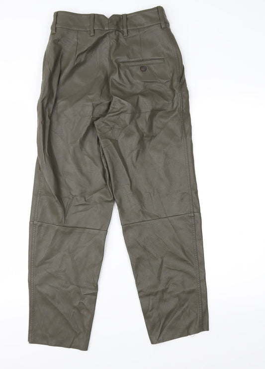 H&M Womens Green Trousers Size 6 L25 in