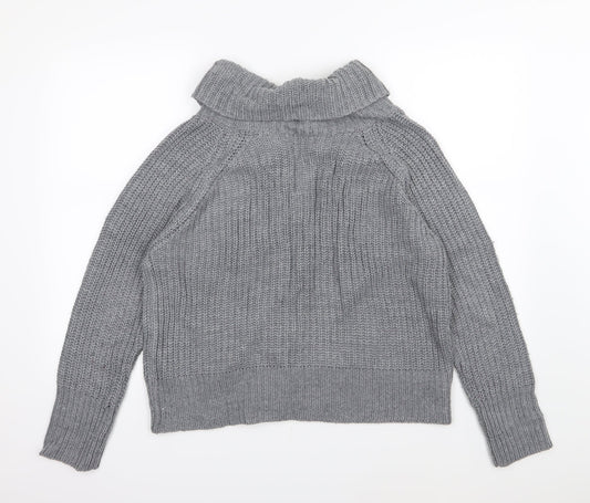 George Womens Grey Knit Cardigan Jumper Size 16
