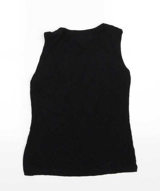 EAST Womens Black Jersey Basic Tank Size 10