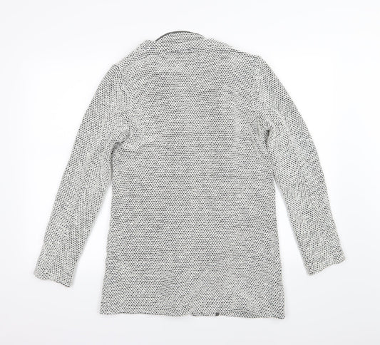 New Look Womens Grey Knit Jacket Size 10