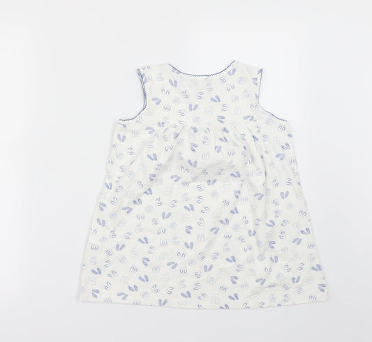 Miniman Girls White Basic Tank Size 12 Years