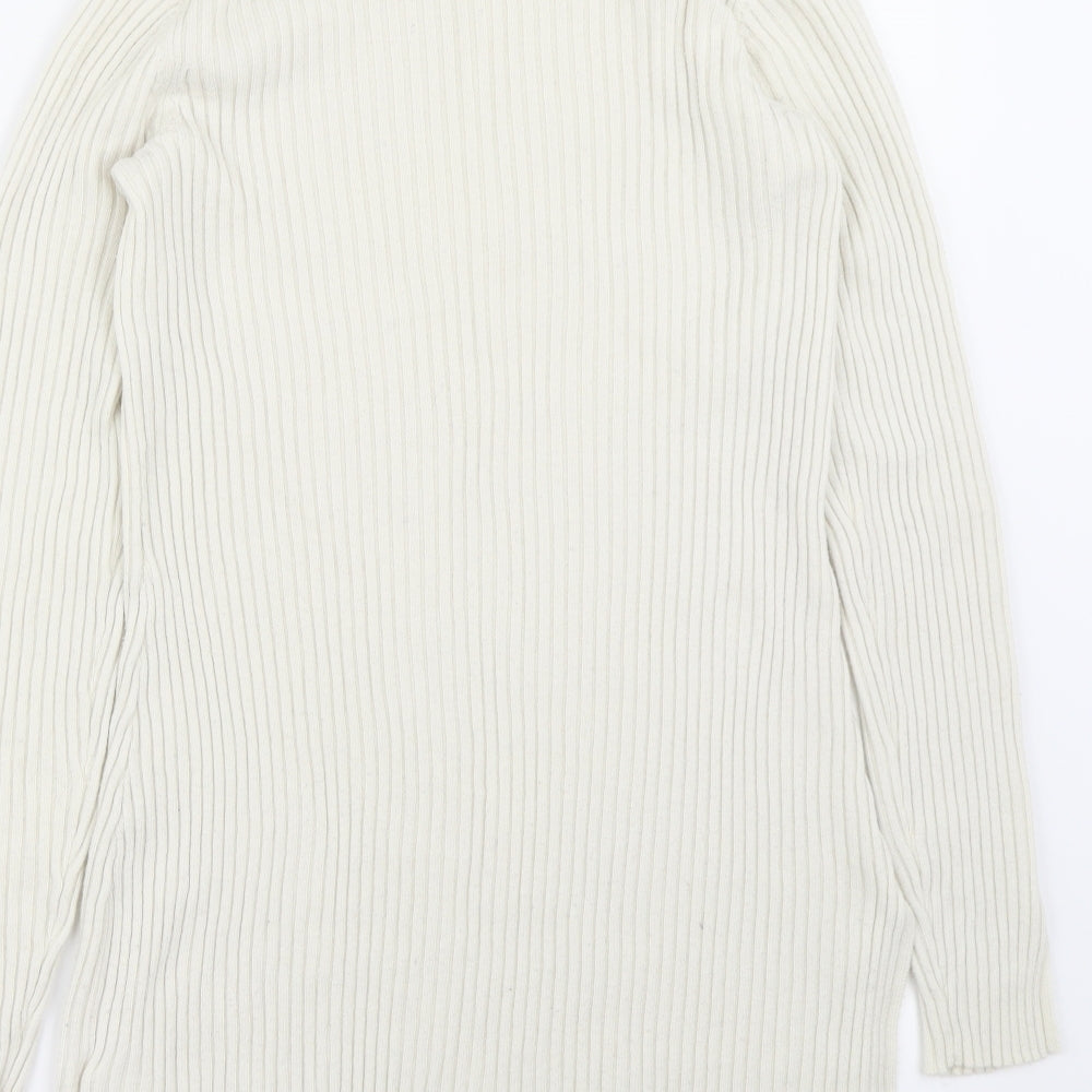 Brand and care label for Gap women’s ivory jumper, size S