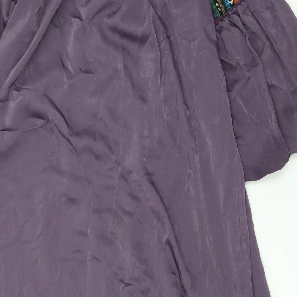 Al-Safa Mens Purple Dress Shirt Size M