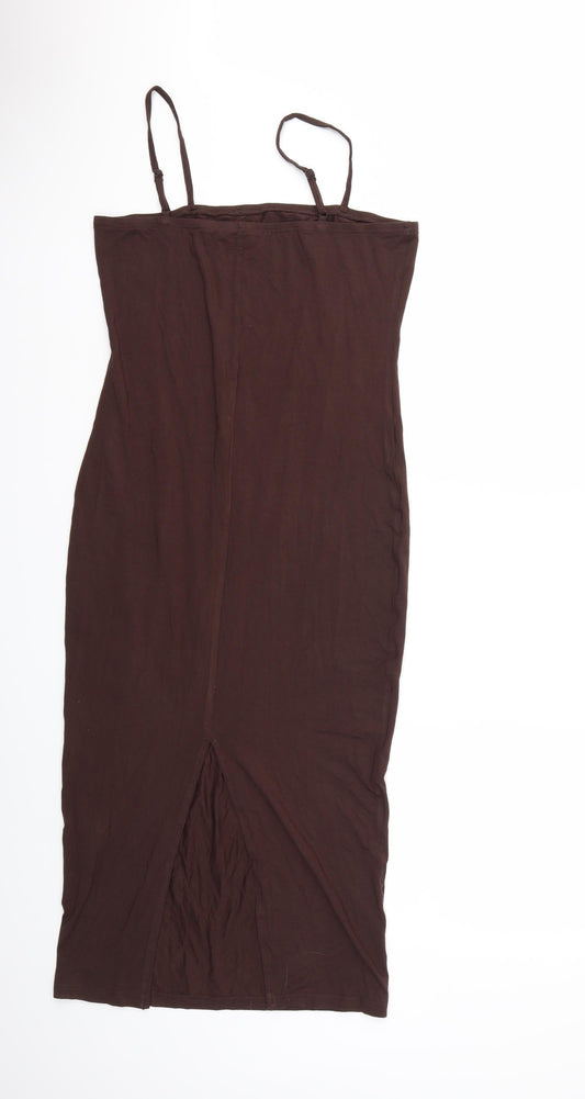 SheIn Womens Brown Bodycon Size S