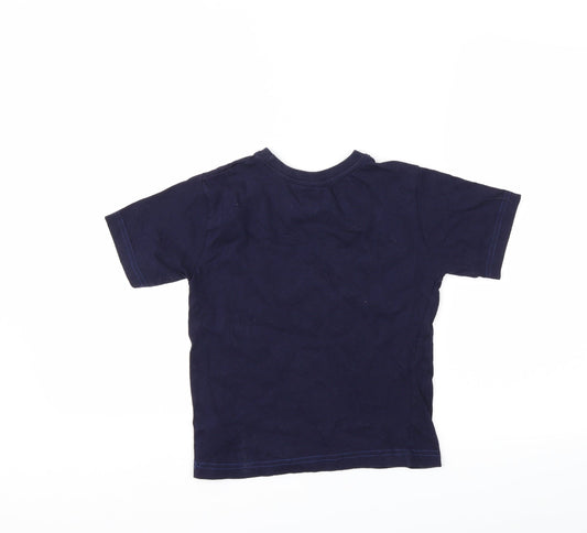Rebel Boys Blue Basic T-Shirt Size 6-7 Years
